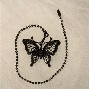 Amazon Black Butterfly ceiling fan/closet, light pull string/chain